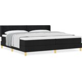  Postelja z vzmetnico z vzmetnico Črna 200 x 200 cm Poliester, (5000127787) | Shoptok.si