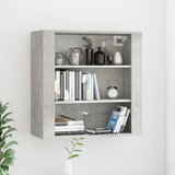  Zidni ormarić siva boja betona 80x33x80 cm konstruirano drvo | shoptok.hr