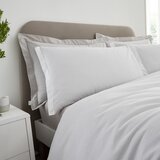 Bianca Svetlo siva 3-delna posteljnina za zakonsko posteljo iz bombažnega perkala 200x200 cm Seersucker Woven Stripe – | Shoptok.si
