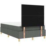 vidaXL Box Spring Krevet s madracem & LED Tamno siva 120x190 cm Tkanina | shoptok.hr