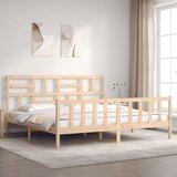 vidaXL Okvir kreveta bez madraca 200 x 200 cm od masivne borovine | shoptok.hr