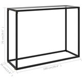  Konzolni stol prozirni 100 x 35 x 75 cm od kaljenog stakla | shoptok.hr