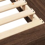 vidaXL Posteljni okvir rjav hrast 120x190 cm inženirski les, (21142617) | Shoptok.si