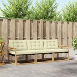  Set vanjskih sofa 3 kom. Bijela i krem | shoptok.hr