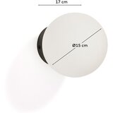 Kave Home Bijela/crna metalna zidna lampa ø 15 cm Brisia – | shoptok.hr