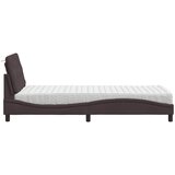  Krevet s madracem tamnosmeđi 90 x 200 cm od tkanine | shoptok.hr