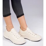 Gemre Beige women's fabric sneakers Katerin | Shoptok.si
