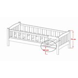  Drveni dječji krevet Gucio s ladicom - kašmir - 200x90 - Madrac PE pjena 8 cm-spužvasti madrac | shoptok.hr