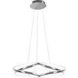 Toolight moderna led stropna svjetiljka + pilot App795-CP ravni krom | shoptok.hr