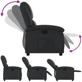  Naslonjač za noge, crna, prava koža | shoptok.hr