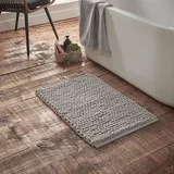 Siva kopalniška preproga 50x80 cm Aspen Bobble –