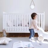 Woodies krevetić 2u1 Classic Cot 70x140 cm White | shoptok.hr
