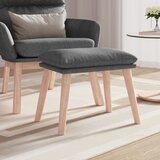 The Living Store Stolček za noge svetlo siv 45x29,5x35 cm blago - Stolček Za Noge, (21482229) | Shoptok.si