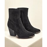 Resti Eko-suede women's boots on a stiletto heel Gris | ePonuda.com