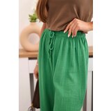 Kesi Włoski Muslin pants with a wide leg green | Shoptok.si
