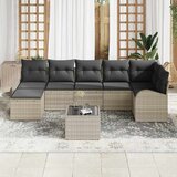  Set sofe s jastukom s pohranom 8 pcs Svijetlo siva poliratan | shoptok.hr