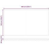 vidaXL Ročna zložljiva tenda oranžne in rjave barve 600x350 cm | Shoptok.si