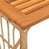 Vanjski stol Prirodna 80 x 40 x 40 cm Čelik i Poli Ratan | shoptok.hr