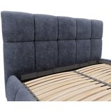 MID.YOU OBLAZINJENA POSTELJA 160 cm x 200 cm , les, tekstil, leseni material modrosiva | Shoptok.si