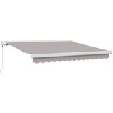  Skrovita tenda Svijetlo siva 350 x 250 cm Tkanina i Metal | shoptok.hr