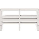 vidaXL vzglavje s policami bela 150 cm trdna borovina, (21290858) | Shoptok.si