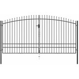  Dvokrilna ogradna vrata Woerden s kopljem na vrhu 400x249,5 cm | shoptok.hr