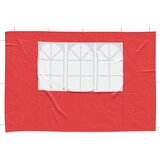  Zid šatora za zabavu 2 pcs 300 x 195 cm Crvena PE i čelik | shoptok.hr