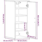  Ormarić za cipele crni hrast 32 x 35 x 70 cm od iverice | shoptok.hr