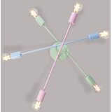  plafonski luster cambridge 6xE27/15W/230V zelena/plava/ružičasta | Eponuda.com