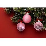 Tutumi Set Božićnih kuglica 311433 ROSE RED | shoptok.hr