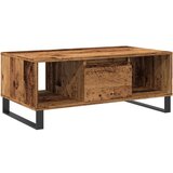 Maison Chic Klubska mizica - kavna mizica - Nizka mizica starinski les 90x50x36,5 cm inženirski les, (21752857) Cene