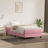 Box Spring krevet bez madracem ružičasti 100x220 cm baršun | shoptok.hr