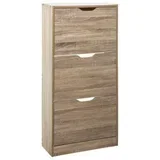 Five ormarić za cipele 3 police 60x23,3x119cm furnir natur