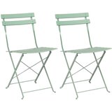  Sklopiva stolica za vrt 2 pcs Svijetla mint boja 42 x 46 x 82cm | Eponuda.com