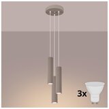  Brilagi - LED luster na sajli CRESTO 3xGU10/10W/230V taupe | Eponuda.com