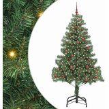  Božićno drvce s 300 LED svjetlima s stalakom Zelena 210 cm PVC | shoptok.hr