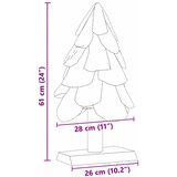  Božićno drvce s stalakom Smeđa 61 cm Masivna tikovina | shoptok.hr