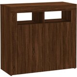  Komoda z LED lučkami rjavi hrast 80x35x75 cm, (20654785) | Shoptok.si