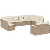  12-dijelni set vrtnih sofa od poliratana s jastucima bež | shoptok.hr