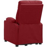  Masažna fotelja na podizanje od tkanine crvena boja vina | shoptok.hr