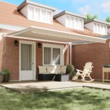 vidaXL Automatska uvlačiva tenda Bež 450x300 cm, Tenda za zamjenu tkanine za okvir 4.5x3 m Bež | shoptok.hr