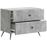  Nočna omarica Betonsko siva 62 x 34,5 x 47,5 cm Inženirski les, (5000209638) | Shoptok.si