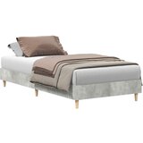 vidaXL Posteljni okvir brez ležišča Betonsko siva 75x190 cm, (21829359) | Shoptok.si