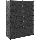  Stalak za cipele crni 94 x 37 x 125 cm PP | shoptok.hr
