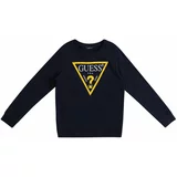 Guess Sweater majica mornarsko plava / žuta / bijela