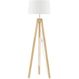 Nova Luce Bijela/u prirodnoj boji stojeća svjetiljka (visina 145 cm) Leroy – Cijene