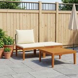 3 3 kom. Vrtni Lounge Set s Jastučićima Prirodna Cijene