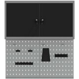  Set ormara za alate 3 pcs Crna Čelik s prahom premazan | shoptok.hr