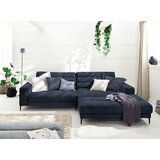 Pure Home Lifestyle SEDEŽNA GARNITURA, gladka tkanina temno modra | Shoptok.si