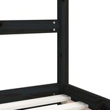  Za dječji krevet crni 80 x 160 cm od masivne borovine | shoptok.hr